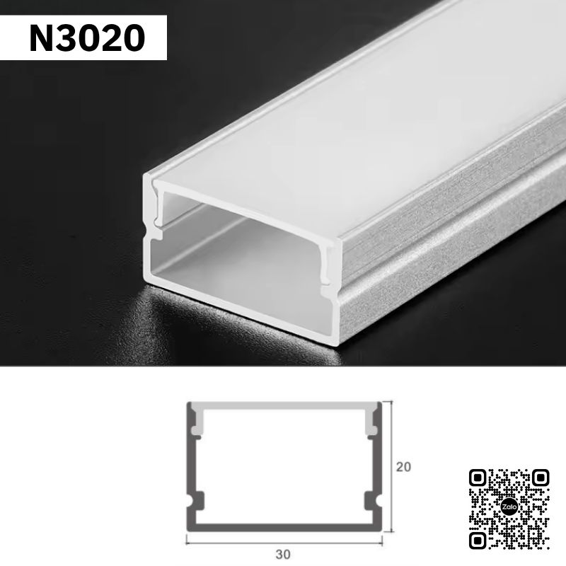 Thanh Nhôm Định Hình Lắp Nổi 2 Mét | N3020